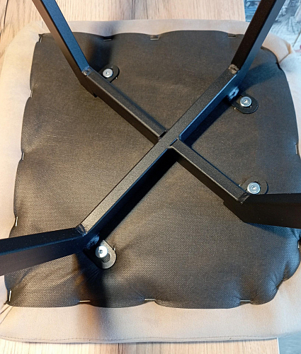 Стул на металлокаркасе Чилли К черный / зеленый фото покупателя 699