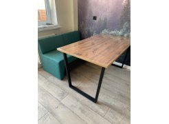 Деревянный стол Лота Лофт 120(160)х75 черный матовый / бетон светлый фото покупателя 356