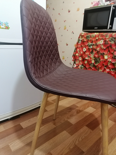 Стул на металлокаркасе Capri dark beige / white фото покупателя 98