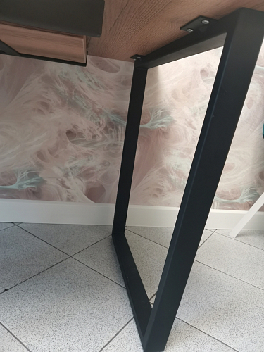 Стол раскладной Лота Лофт 120 25 мм юта / черный матовый фото покупателя 257