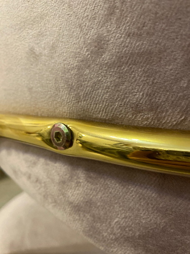 Стул на металлокаркасе Kamelia светло-фиолетовый / золотой фото покупателя 44