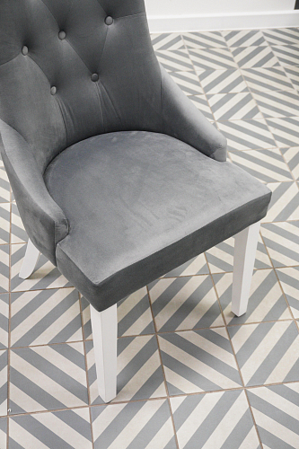 Стул Elegance white / fabric grey из шоурума 1