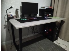 Стол Лота Лофт 140 25 мм черный матовый / бетон фото покупателя 118