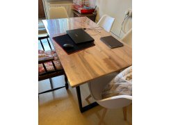 Стол Лота Лофт 140 25 мм черный матовый / бетон фото покупателя 262