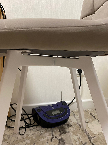 Стул на металлокаркасе Чилли К черный / зеленый фото покупателя 330