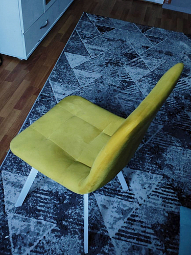 Стул на металлокаркасе Чилли синий / белый фото покупателя 963