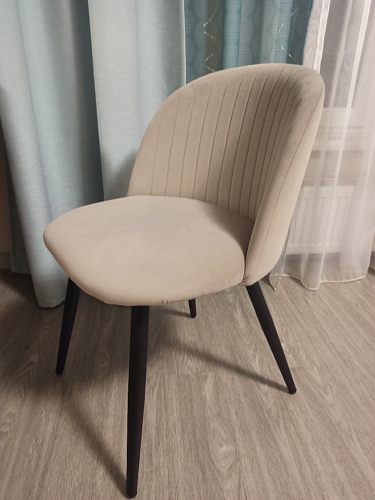 Стул на металлокаркасе Gabi 1 light purple / black фото покупателя 315