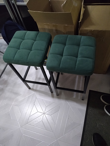 Барный стул Лофт катания минт / белый матовый фото покупателя 39