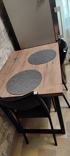 Стол Форли дуб рошелье / черный матовый фото покупателя 53