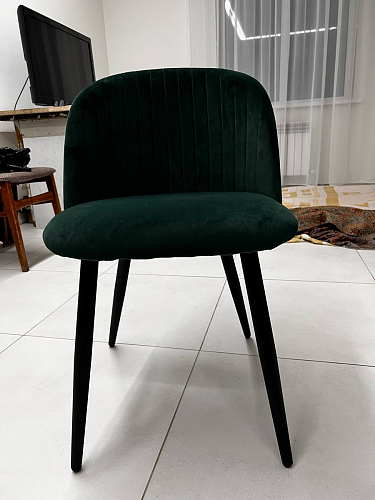 Стул на металлокаркасе Gabi dark beige / black / silver фото покупателя 226