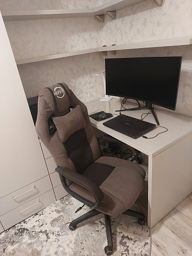 Компьютерное кресло Driver/Драйвер кожзам черный / серый фото покупателя 29