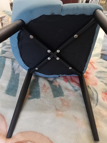 Стул на металлокаркасе Kora black / gray фото покупателя 101