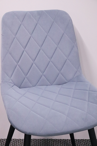 Стул на металлокаркасе Fox light blue / black из шоурума 2