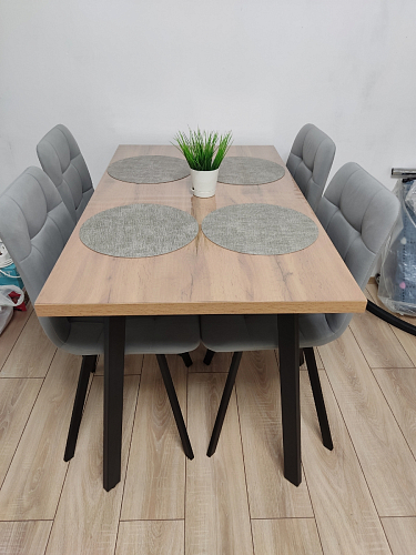 Стул на металлокаркасе Чилли К черный / зеленый фото покупателя 555