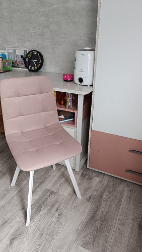 Стул на металлокаркасе Чилли К черный / зеленый фото покупателя 663