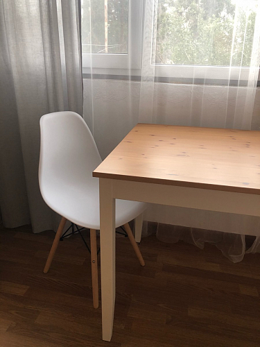 Пластиковый стул Eames PC-015 серо-голубой / дерево фото покупателя 150