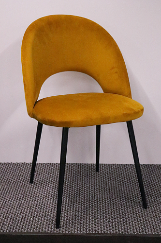 Стул на металлокаркасе Ирре светло-коричневый / черный глянец из шоурума 10