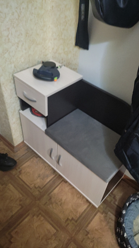 Обувница Аврора дуб млечный / венге фото покупателя 17