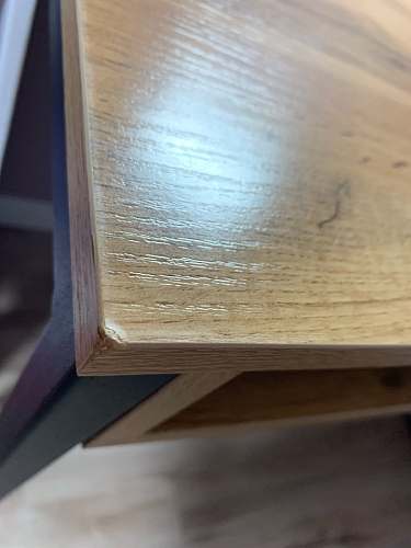 Письменный стол Леон Лофт бетон / черный матовый фото покупателя 184