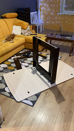 Стол-книжка СтК4 венге / дуб молочный фото покупателя 18