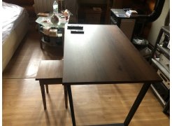 Стол Лота Лофт 140 25 мм черный матовый / бетон фото покупателя 361