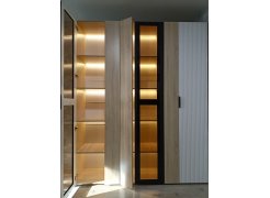 Витрина Стокгольм П02-400 дуб сонома / софт черный фото покупателя 3