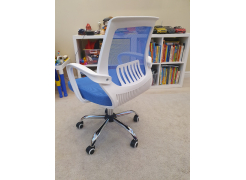 Компьютерное кресло Ergoplus белое / голубое фото покупателя 27
