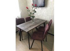 Стол Секстант сосна пасадена / графит фото покупателя 1