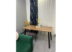 Стол Лота Лофт 140 25 мм черный матовый / бетон фото покупателя 640