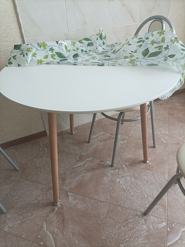 Стол Lorini 80 white / wood фото покупателя 18