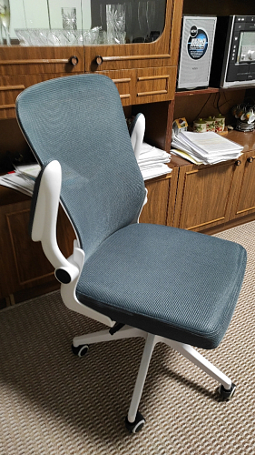 Компьютерное кресло Konfi gray / blue / white фото покупателя 280