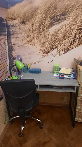 Письменный стол Леон Лофт бетон / черный матовый фото покупателя 175