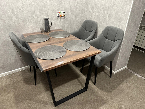 Деревянный стол Лота Лофт 120x75 дуб крафт табачный / черный матовый фото покупателя 705