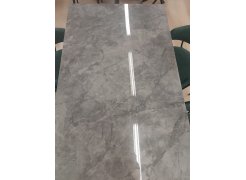 Керамический стол Вейв 160(220)х89 белый с прожилками gilt white / черный из шоурума 1