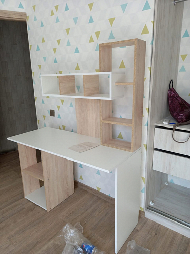 Письменный стол Эфес дуб сонома / белый фото покупателя 1