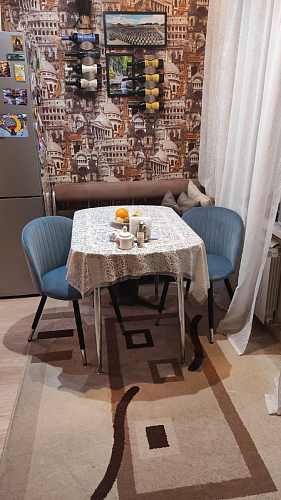 Стул на металлокаркасе Gabi dark beige / black / silver фото покупателя 280