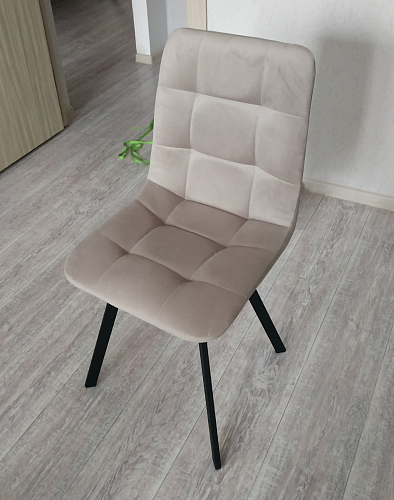 Стул на металлокаркасе Чилли черный / зеленый фото покупателя 1182