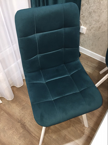 Стул на металлокаркасе Чилли зеленый / черный фото покупателя 1464