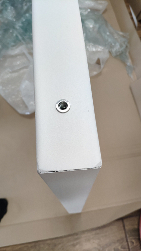 Деревянный стол Лота Лофт 120х75 белый матовый / дуб крафт золотой фото покупателя 952