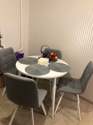 Стул на металлокаркасе Челси К крутящийся бирюзовый / черный фото покупателя 120