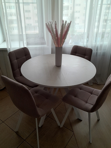 Стул на металлокаркасе Чилли зеленый / белый каркас фото покупателя 565