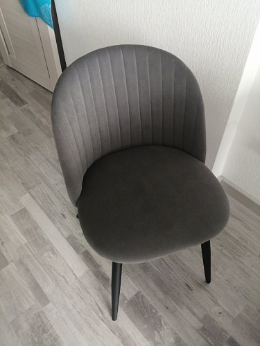 Стул на металлокаркасе Gabi 1 light purple / black / gold фото покупателя 320