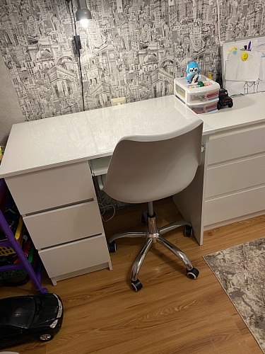 Компьютерное кресло Kolin с подушкой clear / white фото покупателя 143