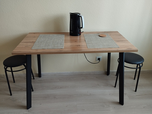 Стол Тринити Лофт 120 32 мм дуб галифакс табако / черный матовый фото покупателя 51