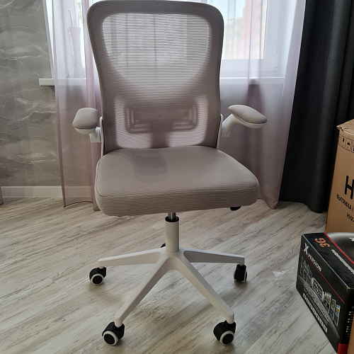 Компьютерное кресло Konfi light gray / blue / white фото покупателя 112