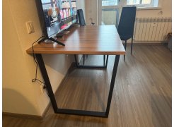 Стол Лота Лофт 140 25 мм юта / белый матовый фото покупателя 745