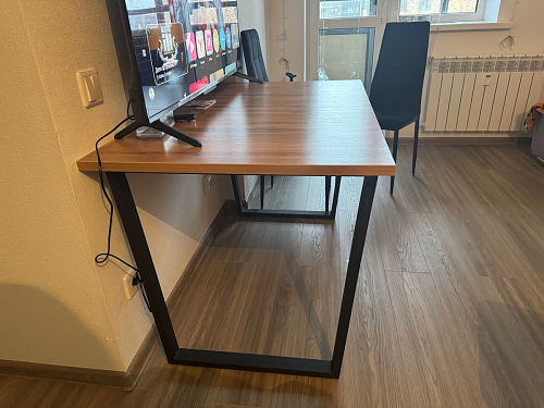 Деревянный стол Лота Лофт 120х75 белый матовый / дуб крафт золотой фото покупателя 745