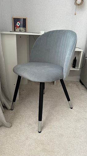 Стул на металлокаркасе Gabi 1 beige / black фото покупателя 160