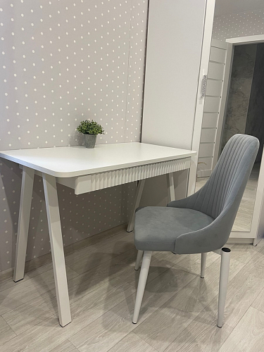 Стул на металлокаркасе Kora white / gray фото покупателя 417