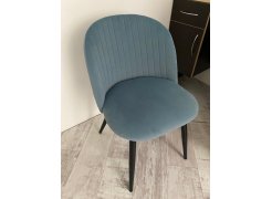 Стул на металлокаркасе Gabi 1 бежевый / черный с серебряными наконечниками фото покупателя 33